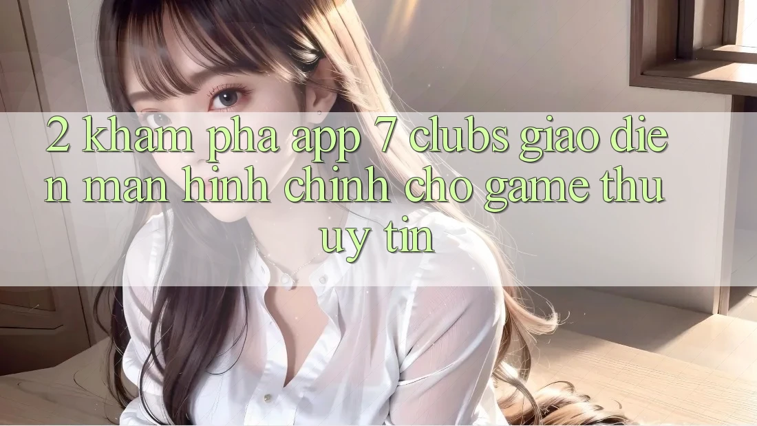 2. Khám phá App 7 clubs: Giao Diện Màn hình chính Cho Game Thủ Uy tín