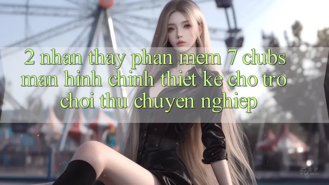 2. Nhận thấy Phần mềm 7 clubs: Màn hình chính Thiết Kế Cho Trò chơi Thủ Chuyên Nghiệp