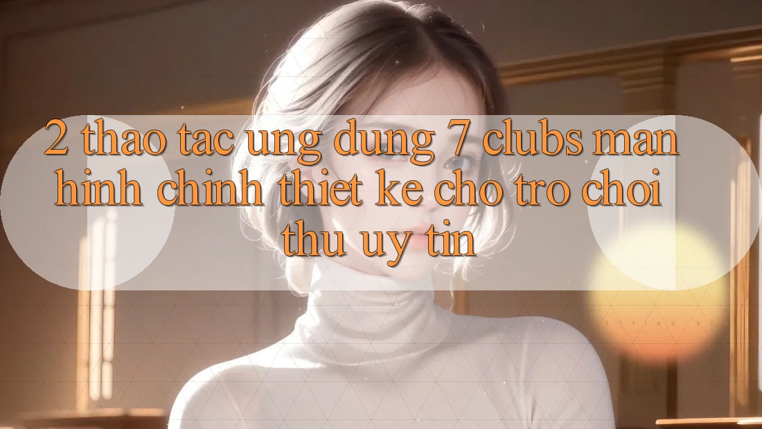 2. Thao tác Ứng Dụng 7 clubs: Màn hình chính Thiết Kế Cho Trò chơi Thủ Uy tín