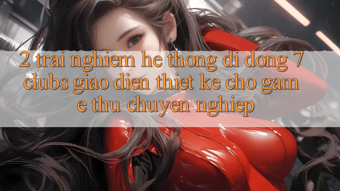 2. Trải Nghiệm Hệ thống di động 7 clubs: Giao Diện Thiết Kế Cho Game Thủ Chuyên Nghiệp