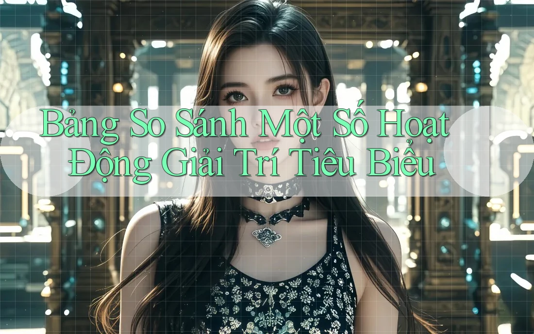 Bảng So Sánh Một Số Hoạt Động Giải Trí Tiêu Biểu
