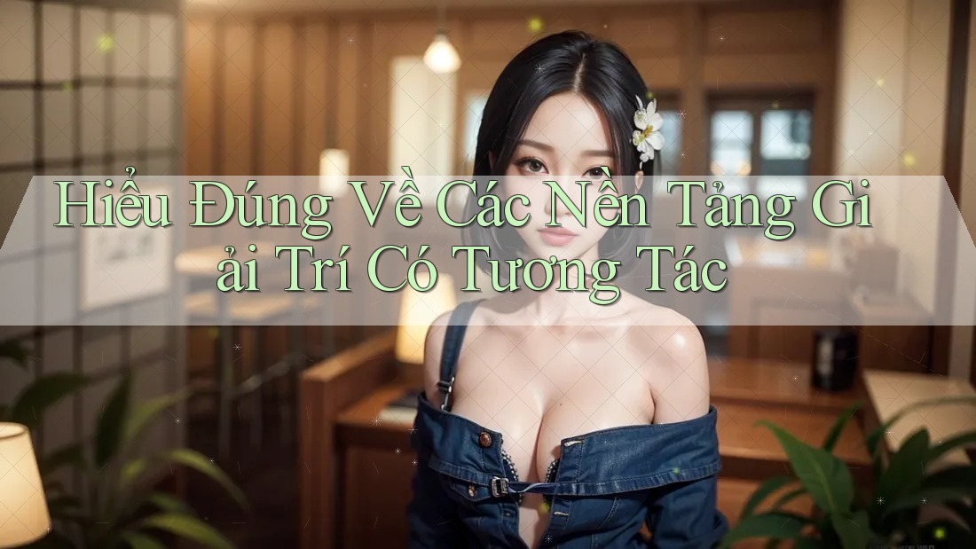 Hiểu Đúng Về Các Nền Tảng Giải Trí Có Tương Tác
