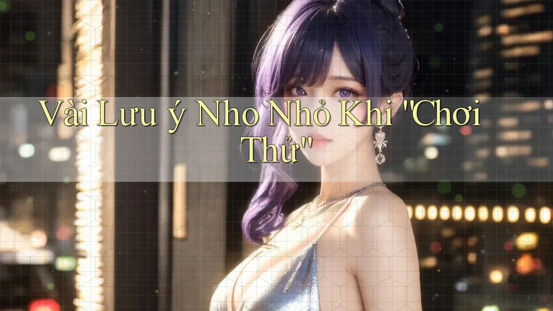 Vài Lưu ý Nho Nhỏ Khi “Chơi Thử”